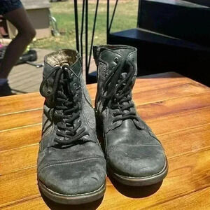 Steve Madden Men's Mahem Boot Size 11D, Blue Leather